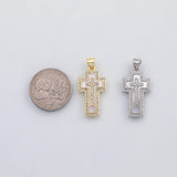 18K Gold pvd Cross charm s Charms - Tarnish Resistant