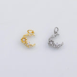 18K Gold PVD Moon charm s Charms - Tarnish Resistant