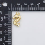 18K Gold PVD Sea horse seahorse charm s Charms - Tarnish Resistant