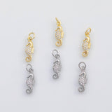 18K Gold PVD Sea horse seahorse charm s Charms - Tarnish Resistant