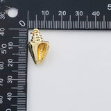18K Gold PVD Sea shell conch seashell ocean beach summer charm s Charms - Tarnish Resistant