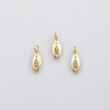18K Gold PVD Evil eye charm s Charms - Tarnish Resistant