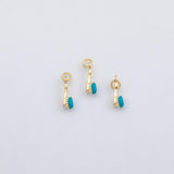 18K Gold pvd Toothbrush Dental teeth tooth brush Enamel Charm s Charms - Tarnish Resistant