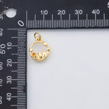 18K Gold PVD Camping Tent Camp Fire Night Charm Enamel Charm s Charms - Tarnish Resistant