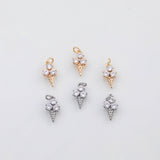 18K Gold PVD Snow cone ice cream charm s Charms - Tarnish Resistant