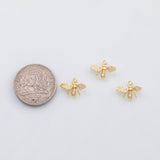 18K Gold PVD Bee fly charm Charms - Tarnish Resistant