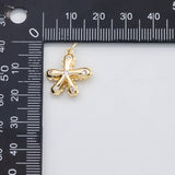 18K Gold PVD Starfish charm Charms - Tarnish Resistant