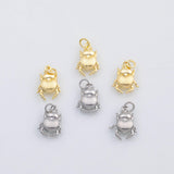 18K Gold PVD Beetle charm s Charms - Tarnish Resistant