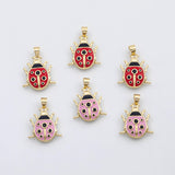 18K Gold pvd Ladybug lady bug charm s Charms - Tarnish Resistant
