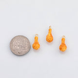 18K Gold PVD Fried chicken drumstick charm - Tarnish Resistant
