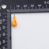 18K Gold PVD Fried chicken drumstick charm - Tarnish Resistant
