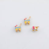 18K Gold PVD Baby Stroller charm - Tarnish Resistant