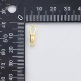 18K Gold PVD 5pcs fancy bail ends chains or s charm - Tarnish Resistant
