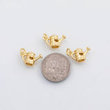 18K Gold PVD Watering pot gardening charm - Tarnish Resistant