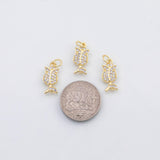 18K Gold PVD Flower charm Charm s Charms - Tarnish Resistant