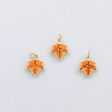 18K Gold PVD Maple leaf Canada charm - Tarnish Resistant