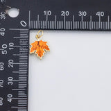 18K Gold PVD Maple leaf Canada charm - Tarnish Resistant