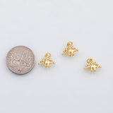 18K Gold PVD Dinosaur stegosaurus charm - Tarnish Resistant