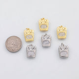18K Gold PVD French fries charm - Tarnish Resistant