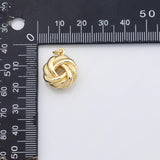 18K Gold PVD Knot charm - Tarnish Resistant