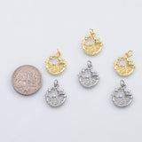 18K Gold PVD Whale tail ocean beach charm - Tarnish Resistant