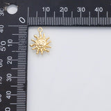 18K Gold PVD Sun charm - Tarnish Resistant