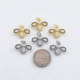 18K Gold PVD Bee charm - Tarnish Resistant