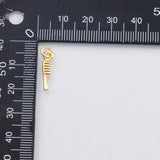 18K Gold PVD Hairbrush comb charm - Tarnish Resistant
