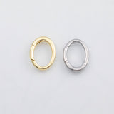 18K Gold pvd Carabiner push clasp - Tarnish Resistant