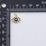 18K Gold PVD Evil eye charm black charm - Tarnish Resistant