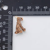 18K Gold PVD Jaguar Leopard Cheetah charm - Tarnish Resistant