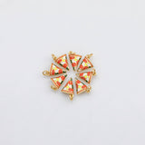 18K Gold PVD Pizza charm - Tarnish Resistant