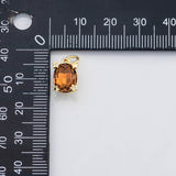 18K Gold PVD Crystal charms charm - Tarnish Resistant