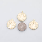 18K Gold PVD Ancient Roman Coin charm - Tarnish Resistant