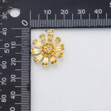 18K Gold PVD Flower charm - Tarnish Resistant