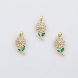 18K Gold PVD Flower rose charm - Tarnish Resistant