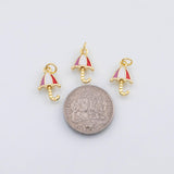 18K Gold PVD Umbrella charm beach enamel charm s Charms Charms - Tarnish Resistant