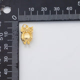 18K Gold PVD Owl charm Charms - Tarnish Resistant