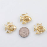18K Gold PVD Angel Fish charm Charms - Tarnish Resistant