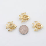 18K Gold PVD Angel Fish charm Charms - Tarnish Resistant