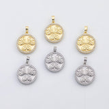 18K Gold PVD Clover Charm Spade clover charm s Charms - Tarnish Resistant