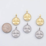 18K Gold PVD Clover Charm Spade clover charm s Charms - Tarnish Resistant