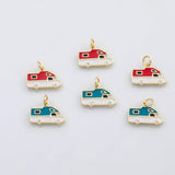 18K Gold PVD Camper car charm s Charms - Tarnish Resistant