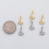 18K Gold PVD Sail boat sailing boat charm Charm s Charms - Tarnish Resistant