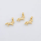 18K Gold PVD Horse charm Charm s Charms - Tarnish Resistant