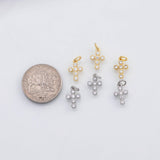 18K Gold PVD Cross charm Charm s Charms - Tarnish Resistant