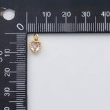 18K Gold PVD Dainty Heart charm s Charms - Tarnish Resistant