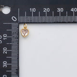 18K Gold PVD Dainty Heart charm s Charms - Tarnish Resistant