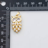 18K Gold PVD Owl charm s Charms - Tarnish Resistant