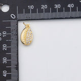 18K Gold PVD Sea shell Puka shell charm Ocean Beach charm s Charms - Tarnish Resistant